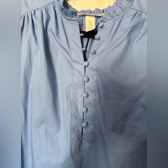 H&M Blue Long Sleeve Midi Dress- M - Picture 3 of 6